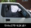 Before Repainting Upper Door Trim, Mirror Base, and Door Handle