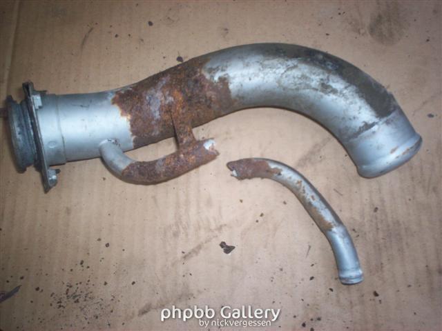 rusty gas tank filler neck